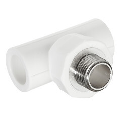 Изображение товара Тройник полипропиленовый Valtec переходный 20 мм х 1/2 НР(ш) х 20 мм (VTp.733.0.02004)