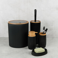 Стакан для ванной Fixsen Black Boom настольный пластик черный (FX-411-3) - фото 2