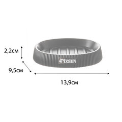 Мыльница для ванной Fixsen Black Boom настольная пластик черная (FX-411-4) - фото 3