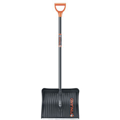 Лопата снеговая Finland пластиковая с деревянным черенком 1550х490 мм (1023Ч) - фото 2