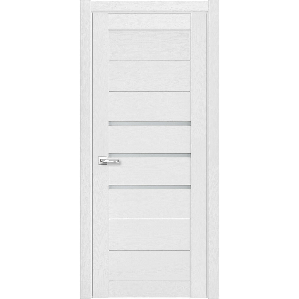 Изображение товара Межкомнатная дверь Мюнхен 01 900х2000 мм финишпленка стекло серебристый