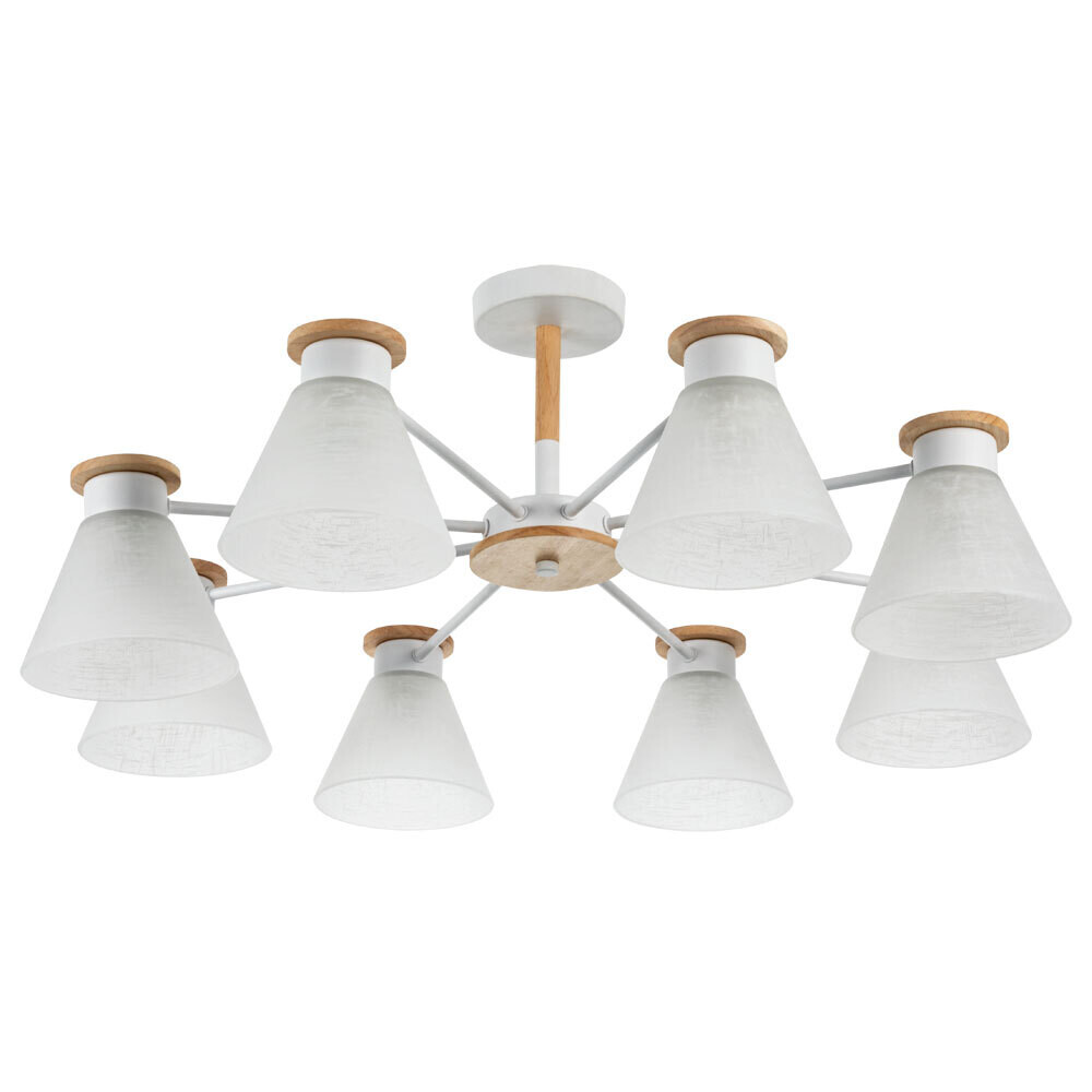 Изображение товара Люстра потолочная Arte Lamp Tyler с 8 плафонами и цоколем E27, 480 Вт, для гостиной