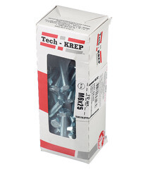 Болт оцинкованный M6x25 мм DIN 933 (70 шт.) - фото 2