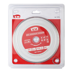 Диск алмазный по керамике КМ 180x25,4x2,4 мм сплошной мокрый рез - фото 2