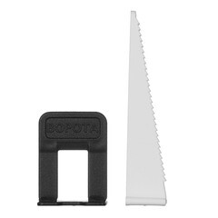 Система выравнивания плитки Hesler 1,4 мм комплект (зажим ворота, клин) (40+40 шт.) - фото 2