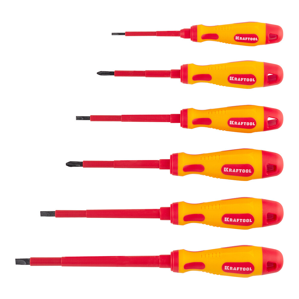 Изображение товара Набор диэлектрических отверток Kraftool Expert 250088-H6, 6 шт.