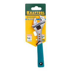 Ключ разводной изогнутый Kraftool Professional 150 мм с двухкомпонентной рукояткой - фото 3