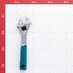 Ключ разводной изогнутый Kraftool Professional 150 мм с двухкомпонентной рукояткой - фото 2