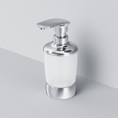 Дозатор для мыла AM.PM Sensation настольный стекло матовый/металл хром (A3031900) - фото 3