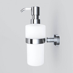 Дозатор для мыла AM.PM Sense L с держателем стекло матовый/металл хром (A7436900) - фото 3