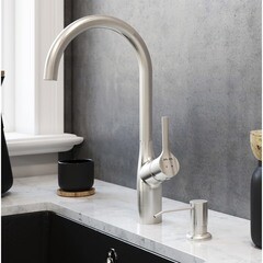 Дозатор для мыла AM.PM X-Joy встраиваемый стекло матовый/металл сатин (A8437111) - фото 2