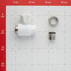 Кран шаровой полипропиленовый Valfex 20 мм х 1/2 НР(ш) с американкой прямой (10149020П) - фото 2