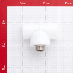 Тройник полипропиленовый Valfex переходный 25 мм х 1/2 НР(ш) х 25 мм (10128125П) - фото 2