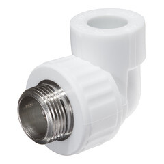 Угол полипропиленовый Valfex 20 мм х 1/2 НР(ш) (10126020П) - фото 1