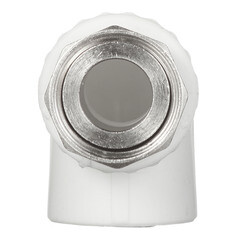 Угол полипропиленовый Valfex 20 мм х 3/4 ВР(г) с накидной гайкой (101381) - фото 4