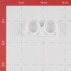 Фиксатор Valfex 25 мм для полипропиленовых труб двойной (10161025П) - фото 2