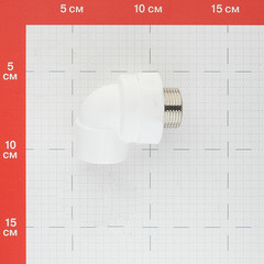 Угол полипропиленовый Valtec 25 мм х 3/4 НР(ш) (VTp.753.0.02505) - фото 3