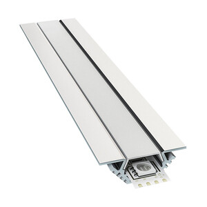 Профиль для светодиодной ленты OGM (P8-03) 2 м угловой накладной анодированный алюминий комплект