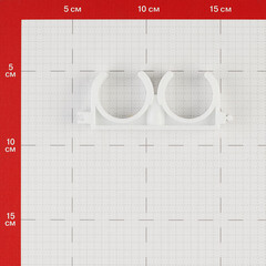 Фиксатор Valfex 32 мм для полипропиленовых труб двойной (10161032П) - фото 2