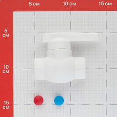Кран шаровой полипропиленовый Valtec 20 мм с латунной обоймой (VTp.744.0.020) - фото 2