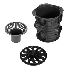 Дождеприемник пластиковый d300 мм Standartpark Spark черный - фото 4