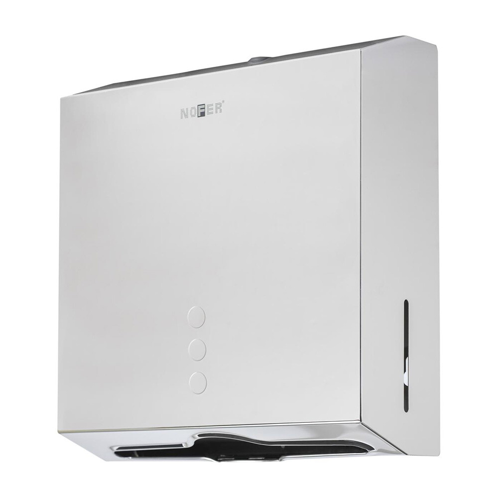 Изображение товара Диспенсер Nofer Industrial 04006.B для бумажных полотенец нержавеющая сталь Изображение товара Диспенсер Nofer Industrial 04006.B для бумажных полотенец нержавеющая сталь