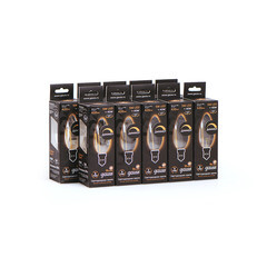 Лампа светодиодная филаментная Gauss E14 2700К 5 Вт 420 Лм 175-240 В свеча прозрачная диммируемая - фото 6