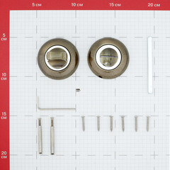 Фиксатор Corsa Deco круглая розетка античная бронза - фото 2