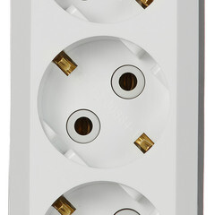 Колодка электрическая 4 розетки Makel 16 А 250 В 2,2 кВт белая (MGP151) - фото 2