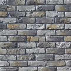 Изображение товара Искусственный камень White Hills Рейн Брик серый (48 шт.=1,1 кв.м)