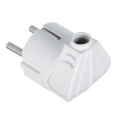 Вилка угловая с заземлением 16 А 250 В Makel белая (10027) - фото 2