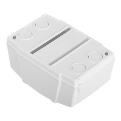 Щит распределительный навесной Makel ЩРН-П-2/4 пластиковый IP40 125х80х45 мм 4 модуля белый - фото 3