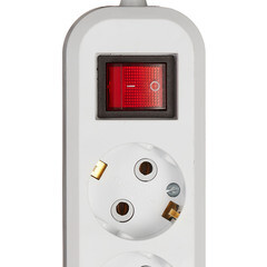 Удлинитель Stekker 4 розетки 3 м ПВС 3х0,75 кв.мм 10 А 2,2 кВт с кнопкой белый (39524) - фото 2