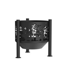 Изображение товара Чаша костровая Деревья 500 мм коническое дно 3 ножки