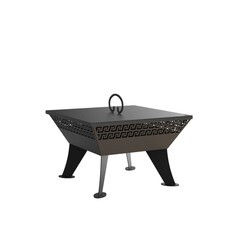 Чаша костровая Афины 620х620 мм плоское дно 4 ножки - фото 5