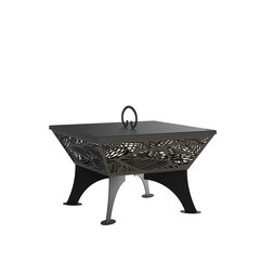 Чаша костровая Листья 620х620 мм плоское дно 4 ножки - фото 8