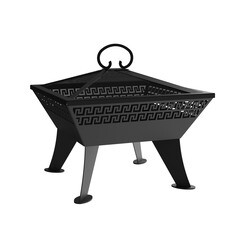 Крышка-искрогаситель 620х620 мм для костровой чаши - фото 2