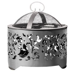 Чаша костровая Узор 500 мм плоское дно 4 ножки - фото 5