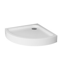 Поддон AM.PM Like акриловый 90х90х15 см полукруг белый низкий (W83T-315-090W) - фото 1