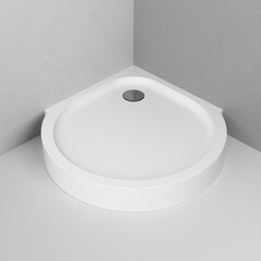 Поддон AM.PM Like акриловый 95х95х15 см круглый белый низкий (W83T-333-095W) - фото 2