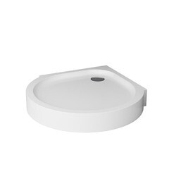 Поддон AM.PM Like акриловый 95х95х15 см круглый белый низкий (W83T-333-095W) - фото 1