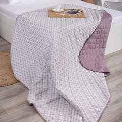 Покрывало 200х220 см Melissa Витраж двустороннее стеганое пыльно-розовое (509172/1) - фото 2