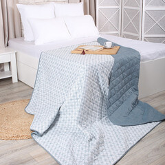 Покрывало 200х220 см Melissa Витраж двустороннее стеганое зеленое (509172/2) - фото 3