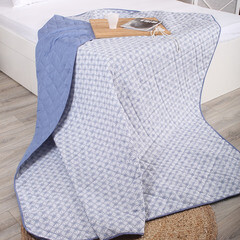 Покрывало 200х220 см Melissa Витраж двустороннее стеганое синее (509172/6) - фото 3