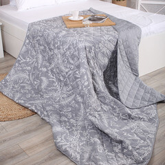 Покрывало 200х220 см Melissa Ботаник двустороннее стеганое серое (509171/3) - фото 3