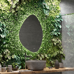 Зеркало с подсветкой фигурное 70х100 см с сенсорным включением Continent Averio (ЗЛП2378) - фото 4