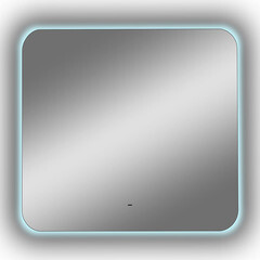 Зеркало с подсветкой квадратное 60х60 см бесконтактный сенсор Continent Braga (ЗЛП2385) - фото 6