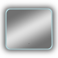 Зеркало с подсветкой прямоугольное 80х70 см бесконтактный сенсор Continent Braga (ЗЛП2387) - фото 4