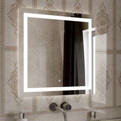 Зеркало с подсветкой квадратное 60х60 см с сенсорным включением Continent Valenca (ЗЛП2401) - фото 4