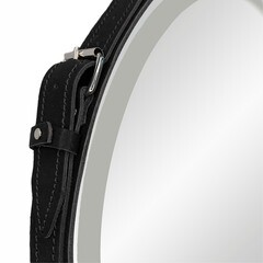 Зеркало с подсветкой круглое 65 см на ремне черном с сенсорным включением Continent Amarante (ЗЛП2409) - фото 7